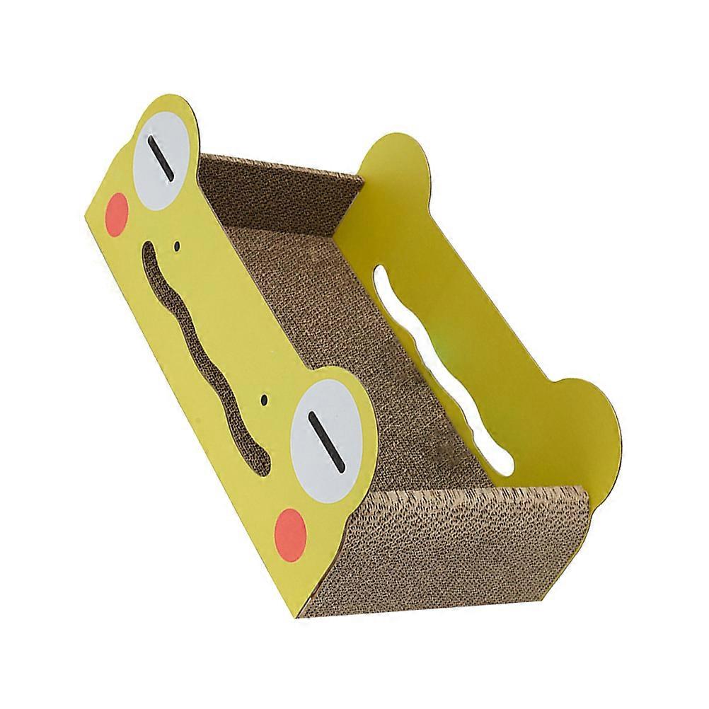 Cat Scratcher Board Cartoon Frogs for Pets Playing 1Pcs Corrugated Cat Nest