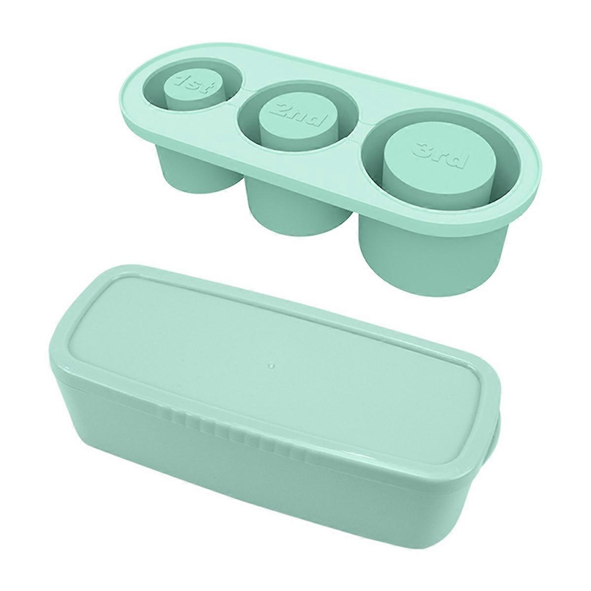 Ice-Cube Tray Silicone With Lid for Making Ice-Cube Molds,(green)