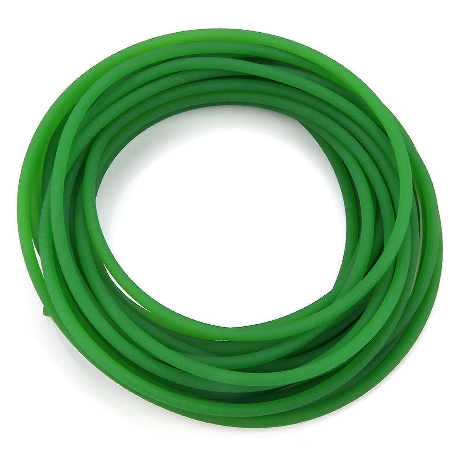 Green Rough Surface PU Polyurethane Round Belt for Drive Transmission(5mm*10m)