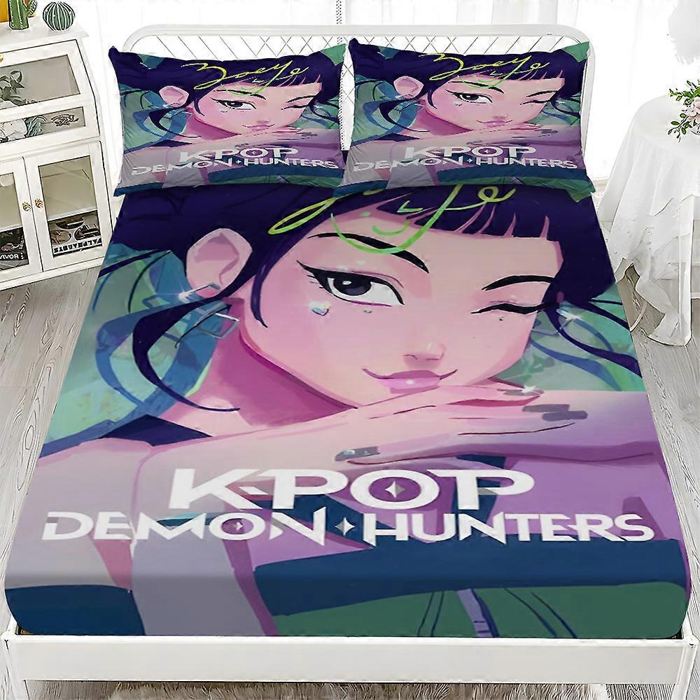 New Demon Hunters Bedding Set Demon Hunters Fitted Sheet Set