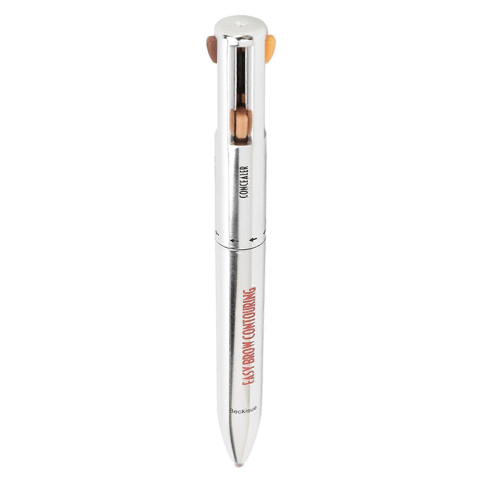4 In1 Eyebrow Contour Highlight Pen Waterproof Long Lasting Eye Makeup Beauty Tool Brow Defining Pencil Medium