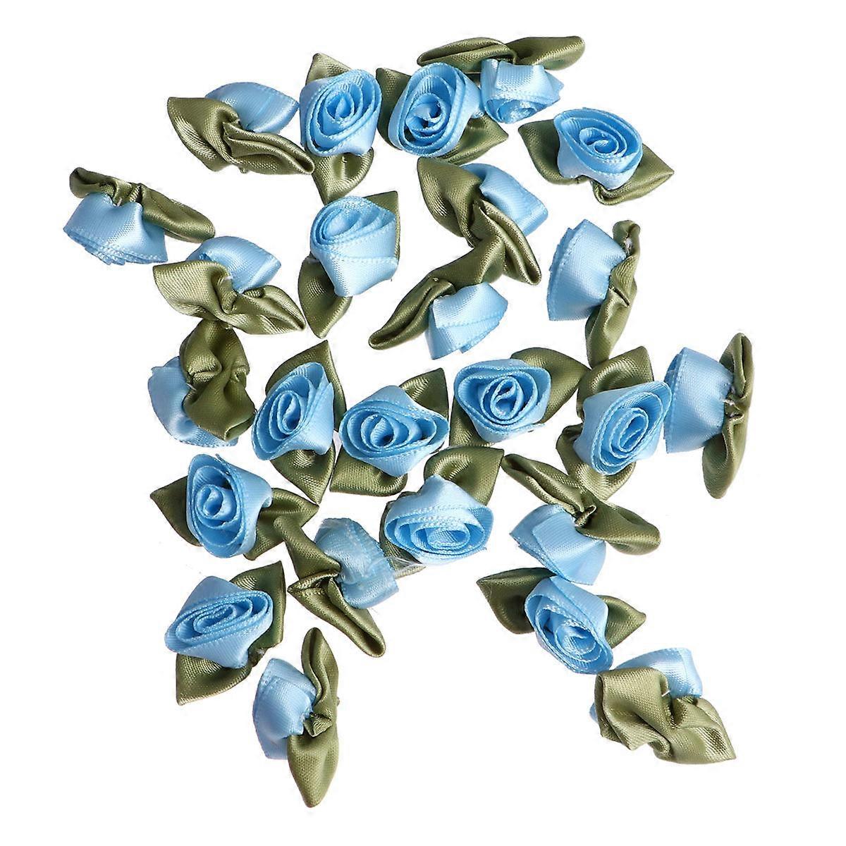Cloth Flower Accessory DIY Tulip Flower for Decoration 1Set Blue