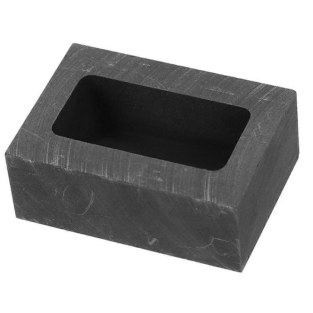 Graphite Crucible Ingot Mold for Smelting Metal 4Pcs Laboratory Use