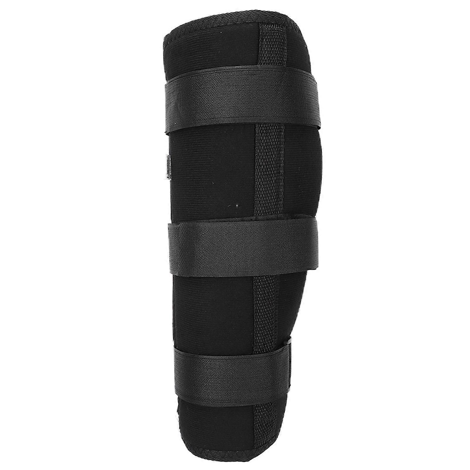 Tibia Fibula Protector with 3 Shoulder Straps, Calf Brace for Ligament Injury, Fracture & Postoperative Recovery - Compatible with standard crutches