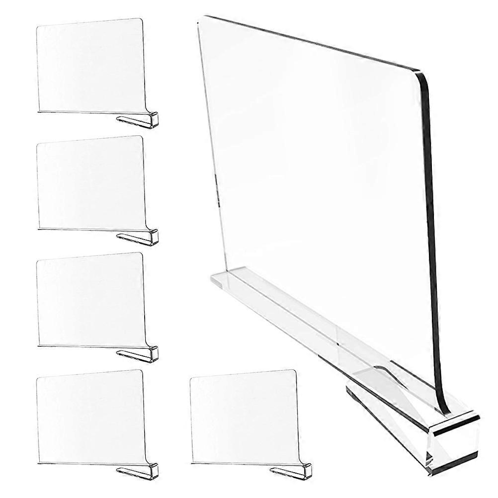 Clear Closet Shelf Divider 12 Pcs Designed For Adjustable Spacing On Wood Shelves Ideal For Daily Use