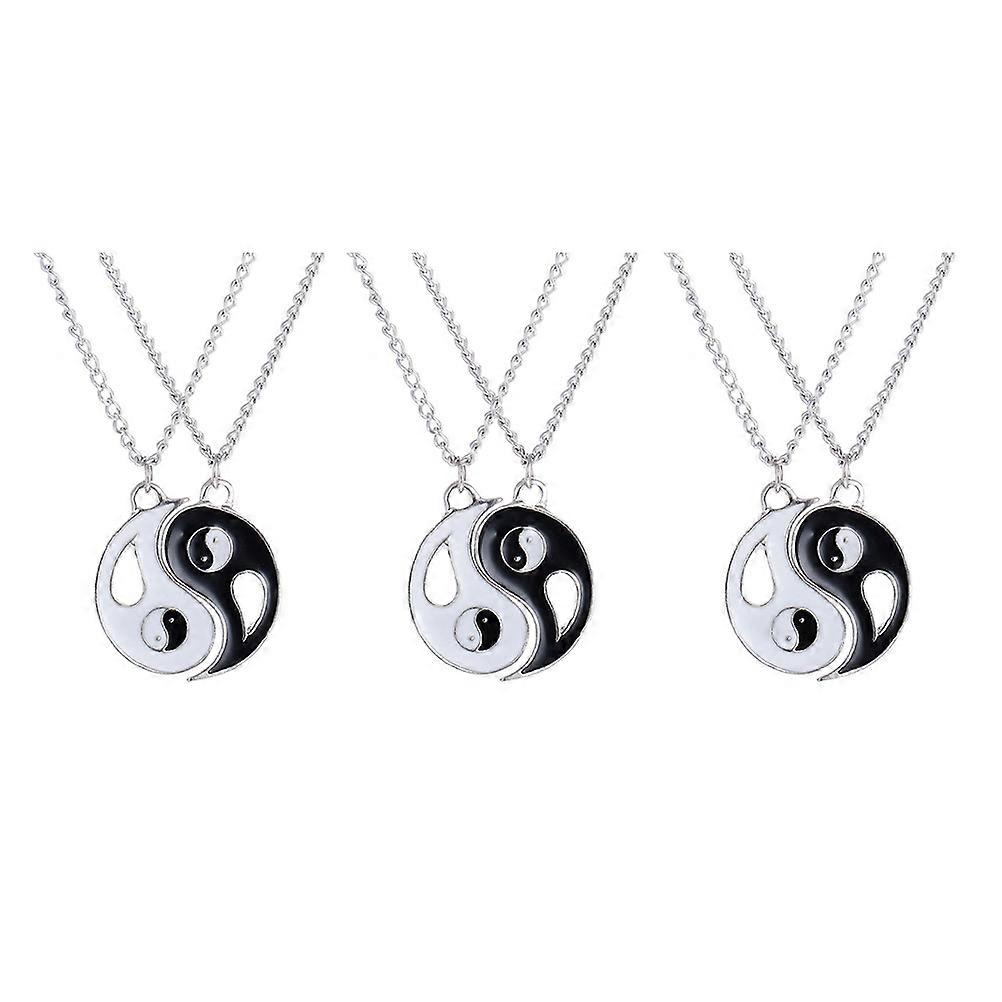 Bagua Necklace for Women Best Friend Necklace 9Pairs Classic Pendant