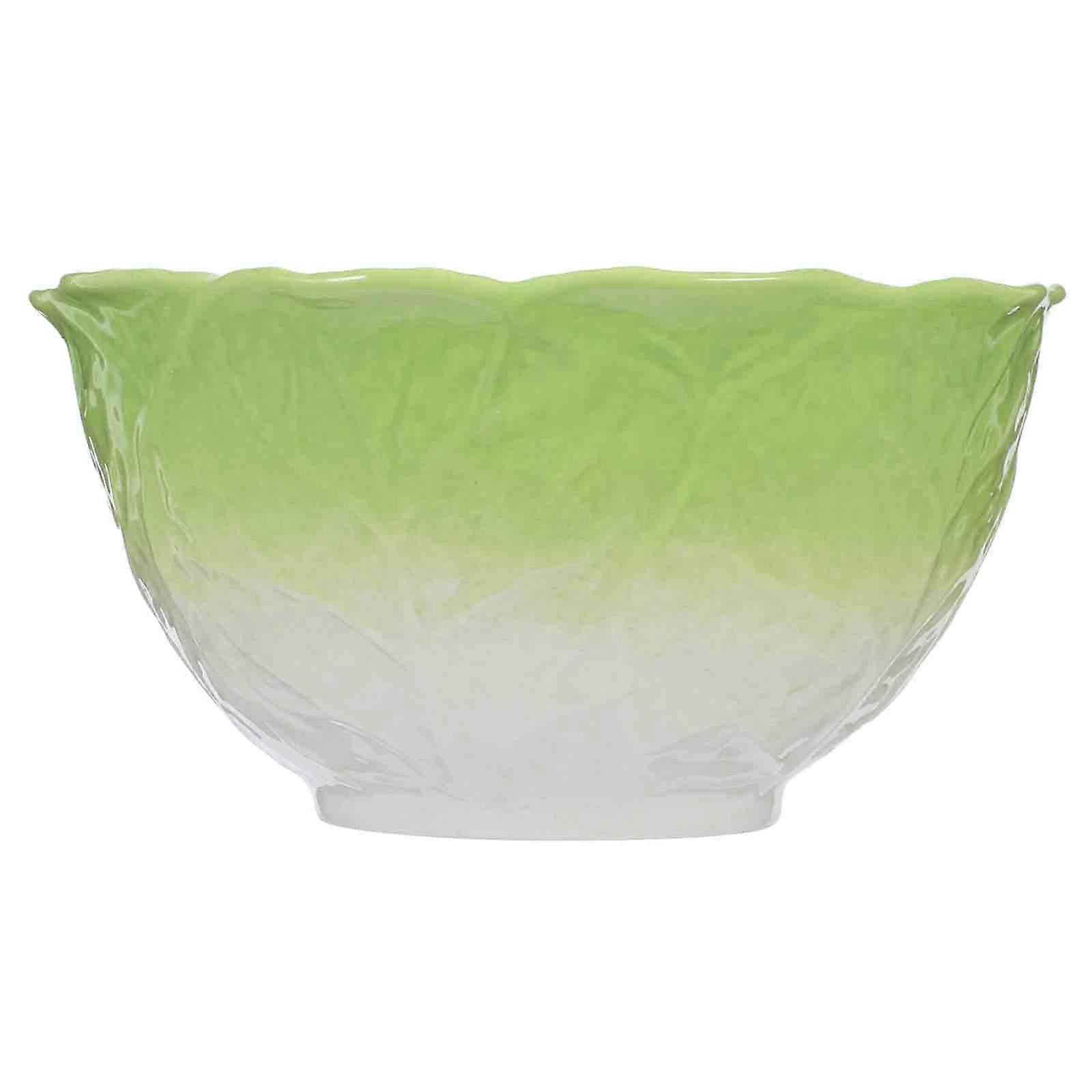 Unique Cabbage Leaf Bowl Decorative Porcelain Dish For Dining Table Salad Soup 1Pack