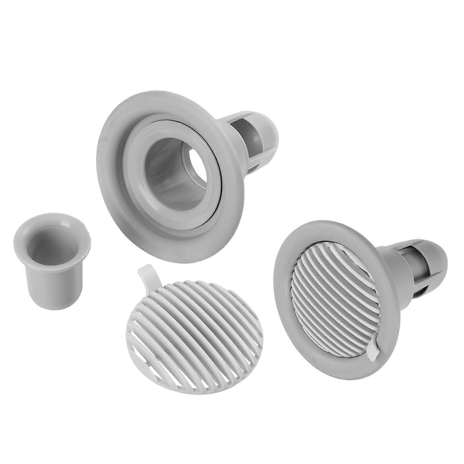Floor Drain 2Pcs Silicone Sleeve One Way Drain Valves Bathroom Light Grey Odor Prevention For Homeowners