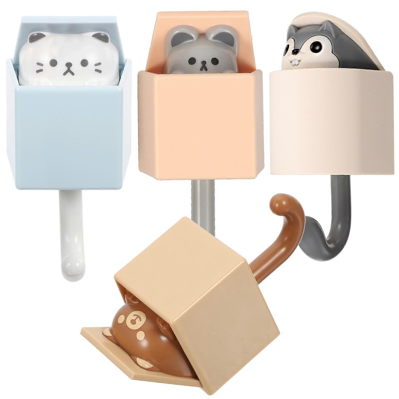 Animal Wall Hooks Cartoon Wall Hooks for Storage 16Pcs Collection