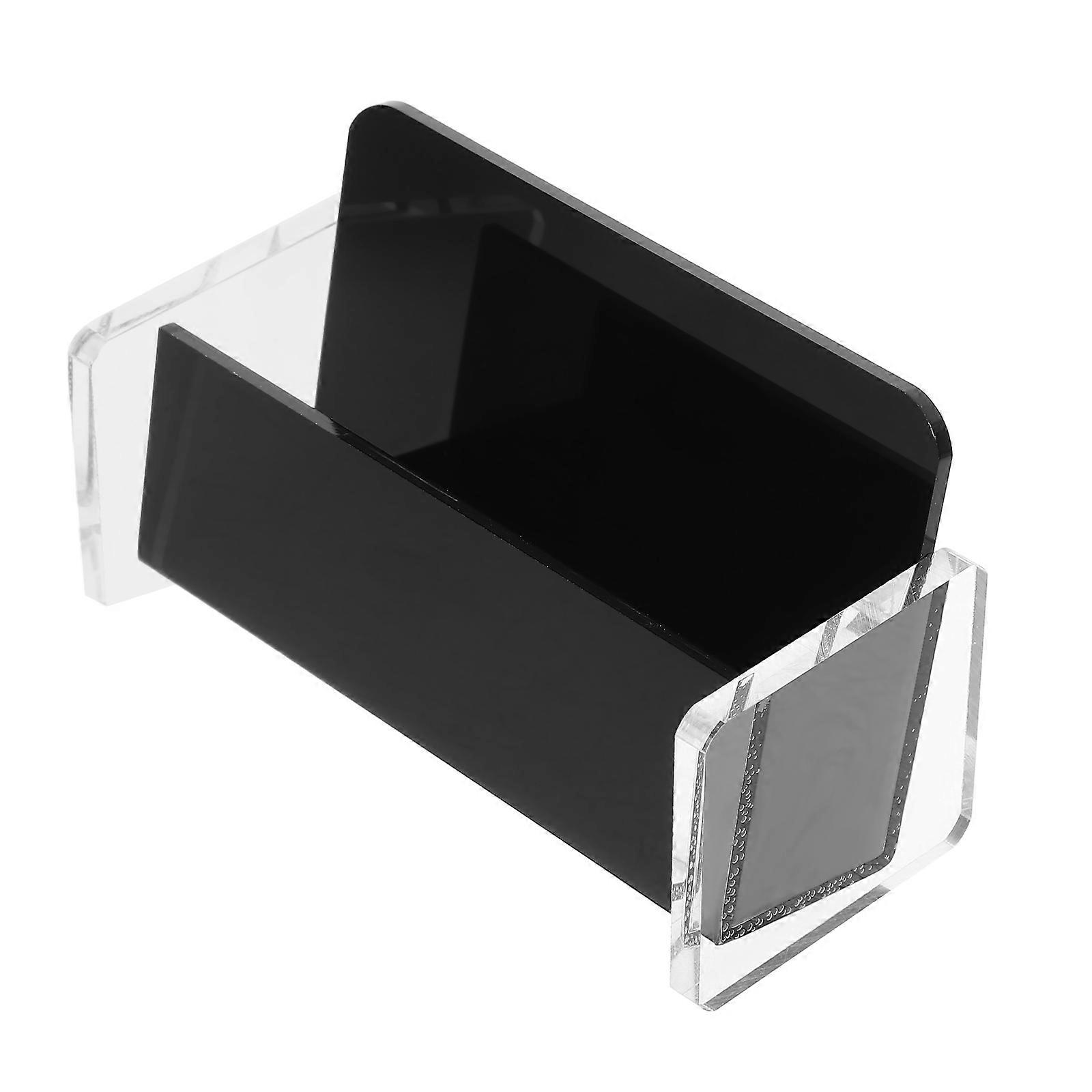 Desk Organizer Business Card Holder Acrylic Stand for Office 5Pcs