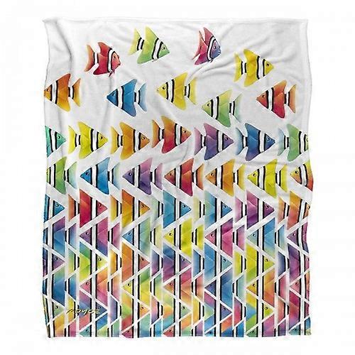 Royce McClure Silky Zig Tropical Fish Supersoft Blanket