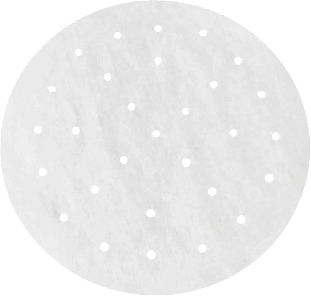 100 Peças 9 polegadas papel perfurado bambu vapor forros de papel (A-5-F6)