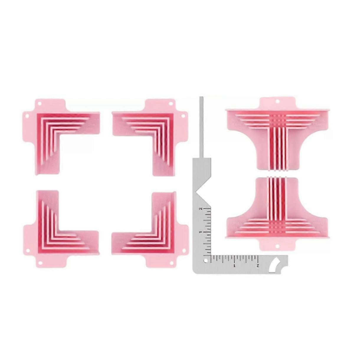 7 PACK Corner Guides for Chipboard Boxes,with 5-in-1 Book Cover Guide Metal Bookbinding Cover Tool