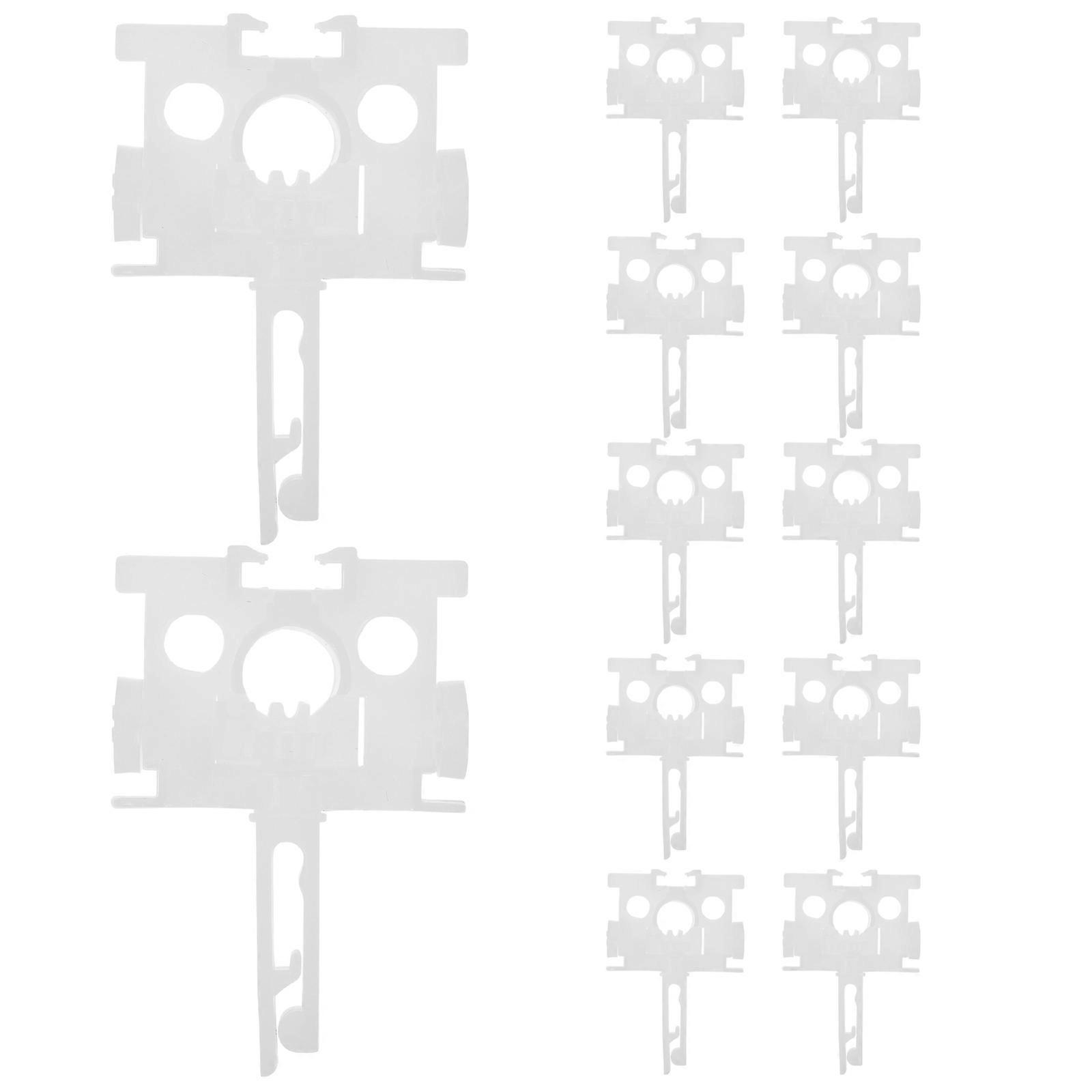 Vertical Blinds Replacement Parts Carrier With Stem 12Pcs White Repair Accessories Universal Size For Vertical Window Blind Fixing Solutions