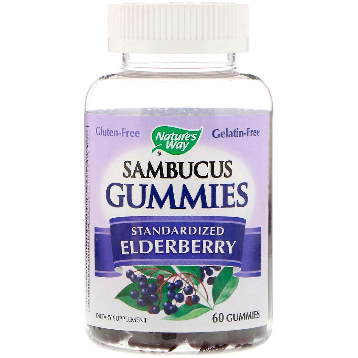 Nature's Way, Sambucus Gummies, Standardized Elderberry, 60 Gummies
