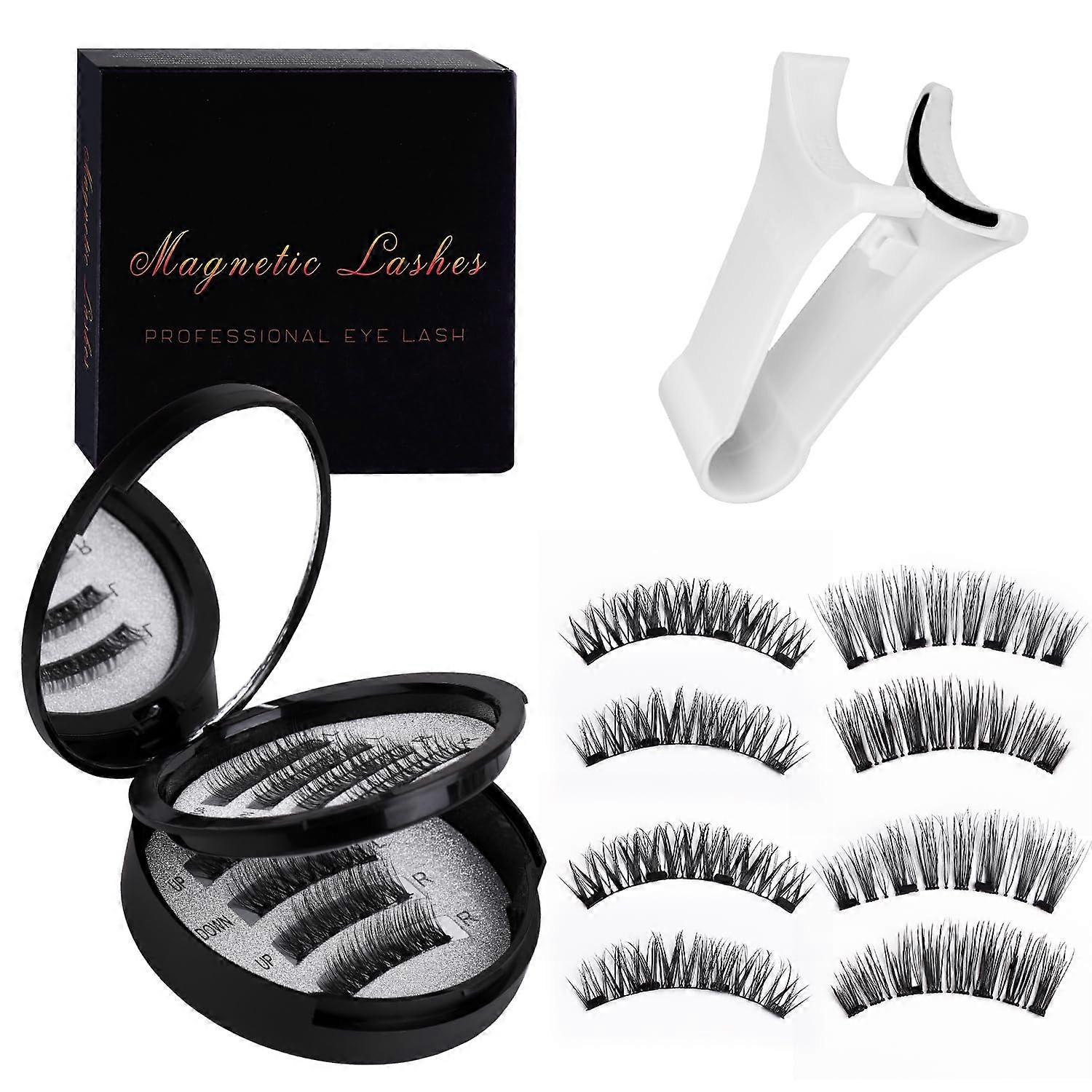 Magnetic Eyelashes With Applicator 2 Pair Reusable Magnetic Lashes Natural Look Wispy No Glue Needed Easy To Wear