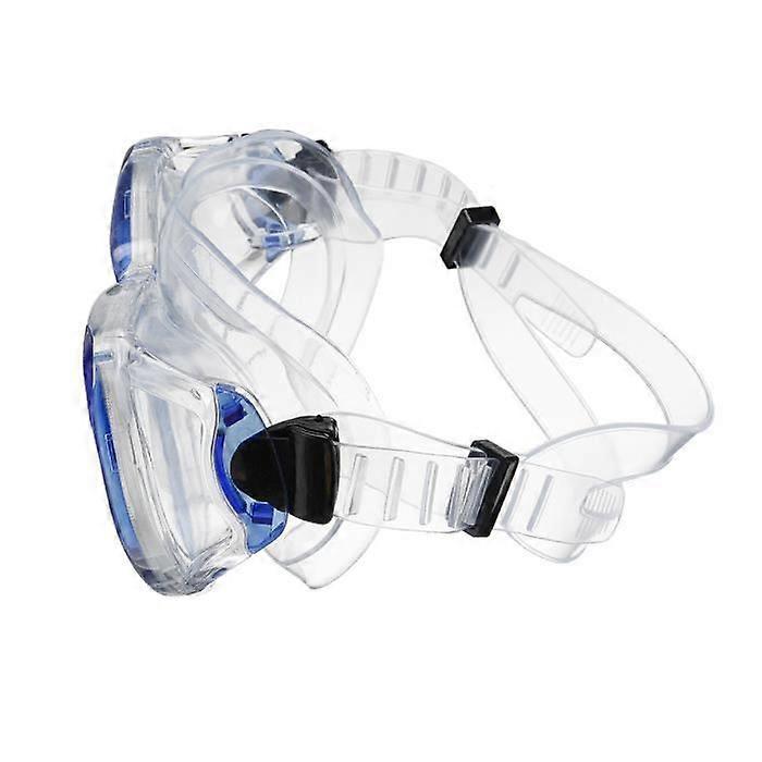 Diving Goggles Set - TEMPSA - Mask and Tube - Tempered Glass - Adjustable - Blue