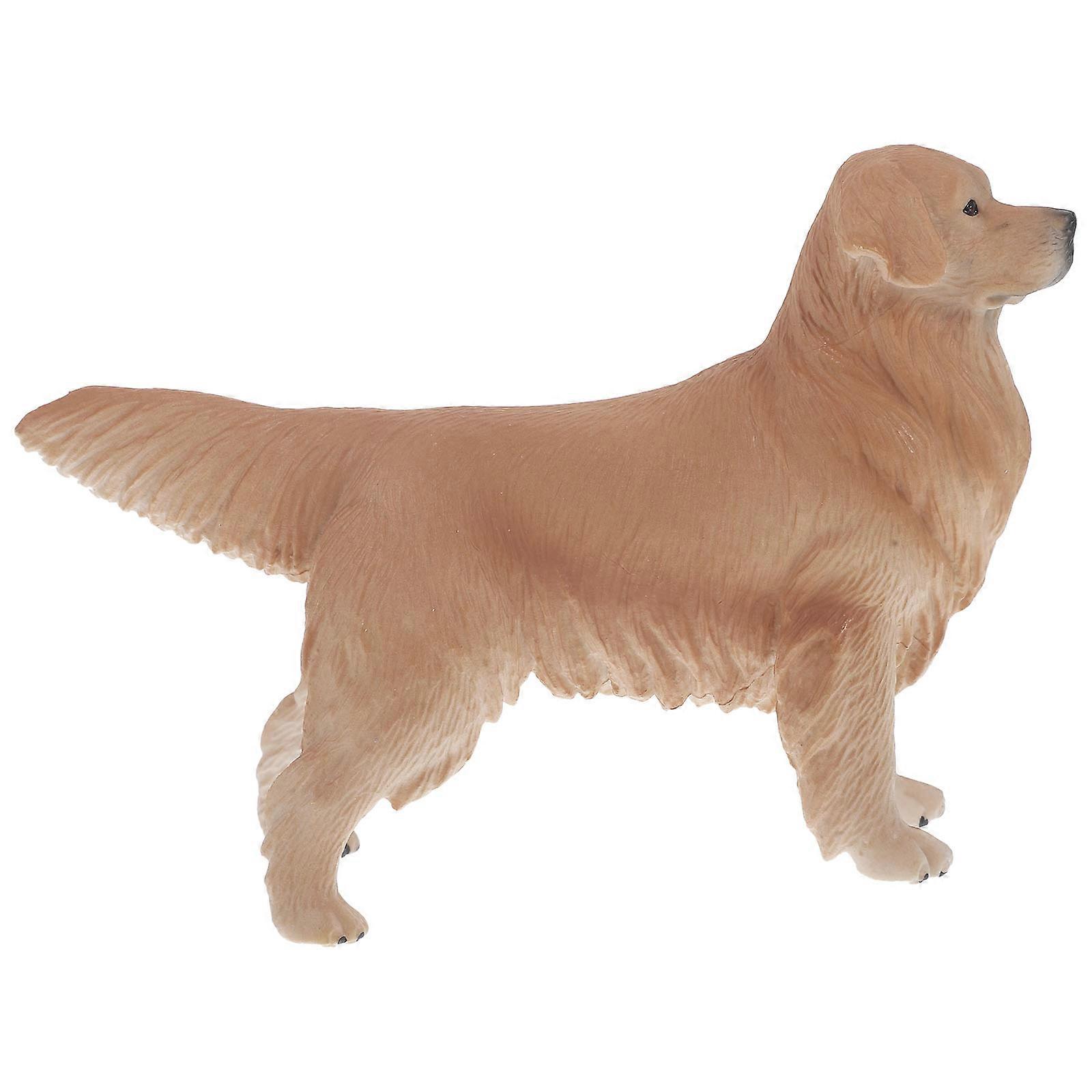 Plastic Dog Model Simulation Puppy Model for Playing 4Pcs Educational Animal Decoration