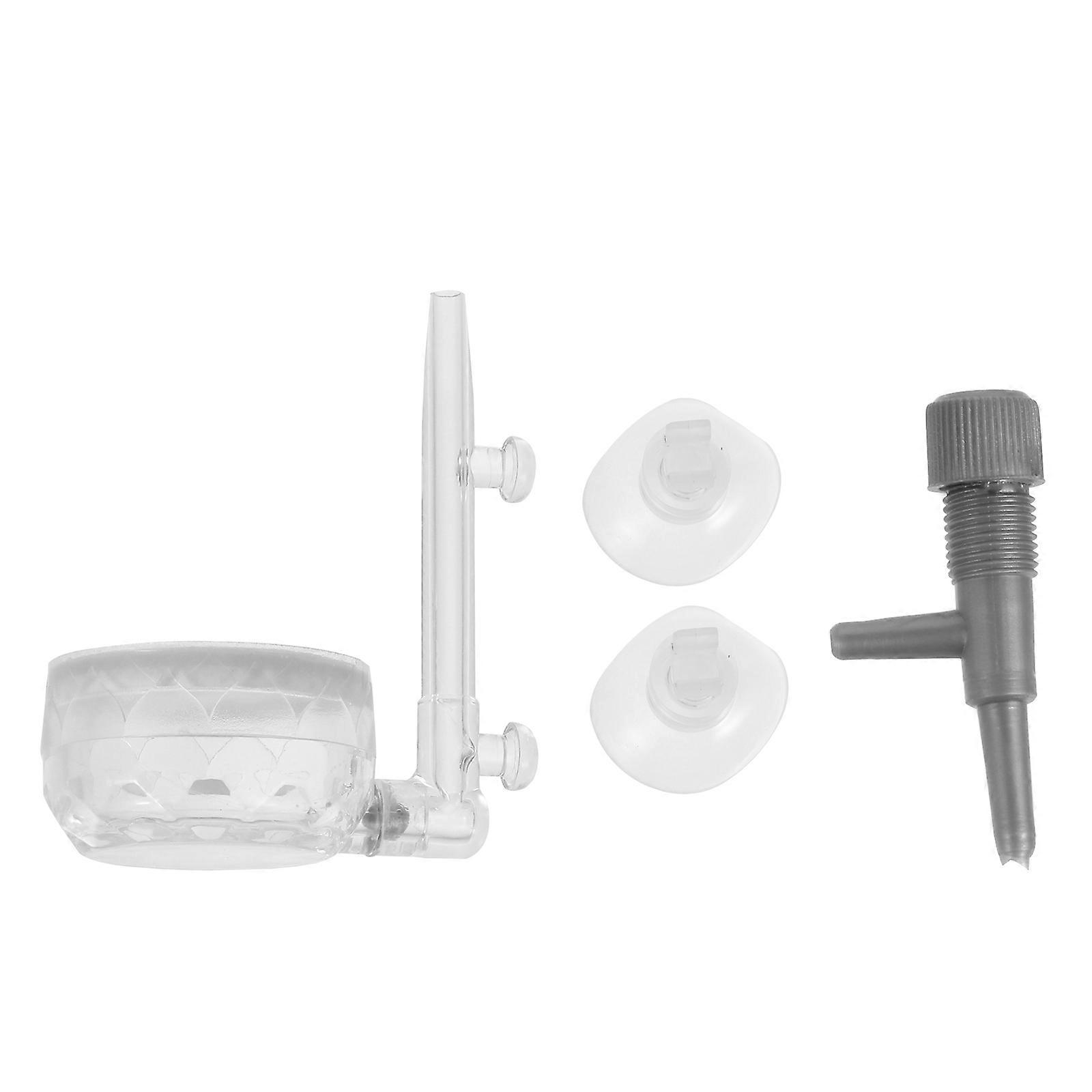 Aquarium Air Stone Fish Tank Bubbler for Oxygen Diffuser 2Pcs Transparent