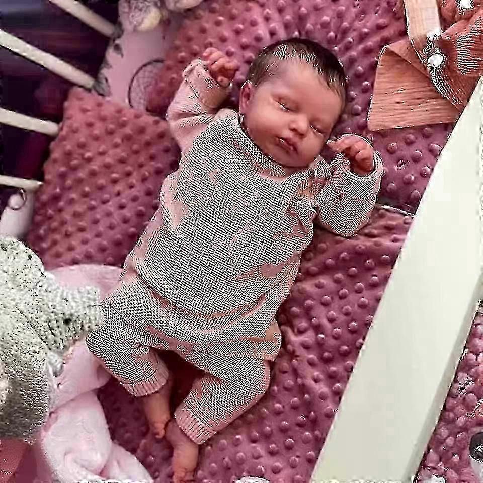 Boneca bebê reborn realista de 19 polegadas, corpo macio, brinquedo surpresa de Natal, presente de boneca, 26 unidades