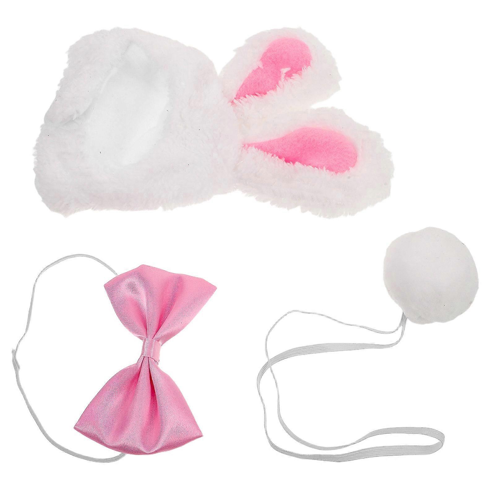 Rabbit Hat Easter Goose Costume Set for Yard Decor with Bow Tie 2Sets