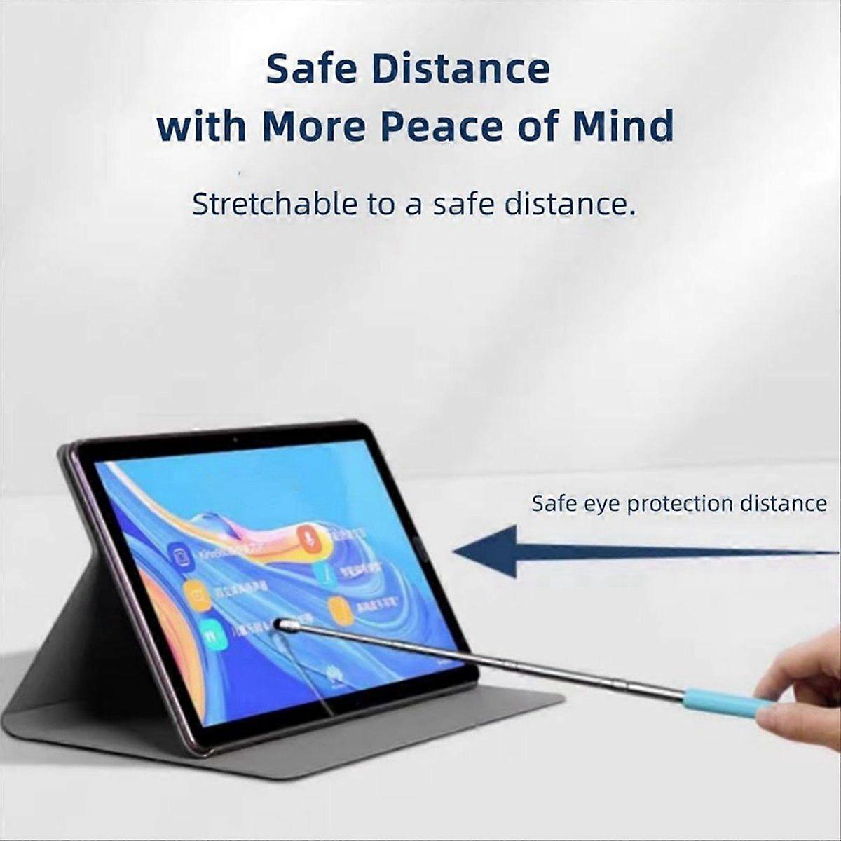 Universal Telescopic Stylus Pen for Touch Screens, (White)