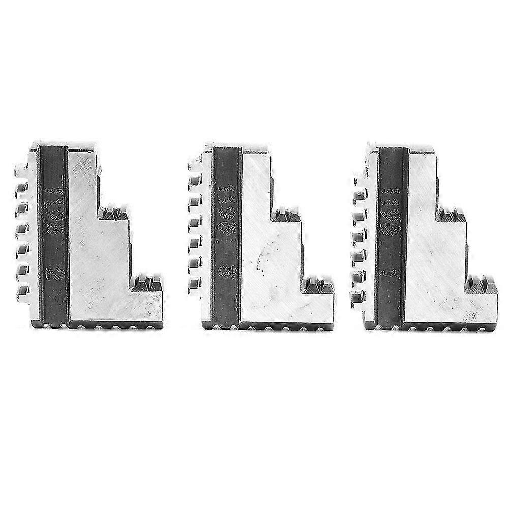 3 Pcs K11-125 Internal Jaw 5in Chuck 20CrMnTi High Strength Long Service life Chuck Jaw