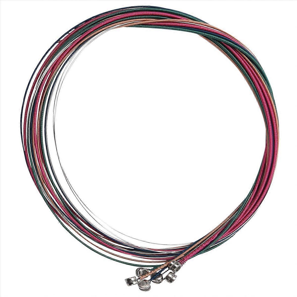 Set Rainbow Colorful Color String for Acoustic Guitar