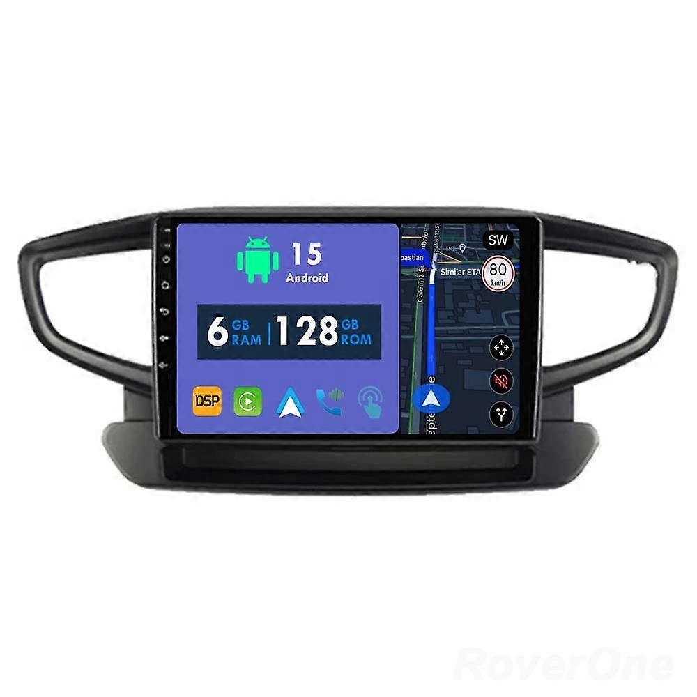 Car Radio 6G+128G CarPlay GPS Navigation Head Unit for Hyundai Ioniq AE 2016 - 2023 Android Auto Bluetooth Stereo Touch Screen