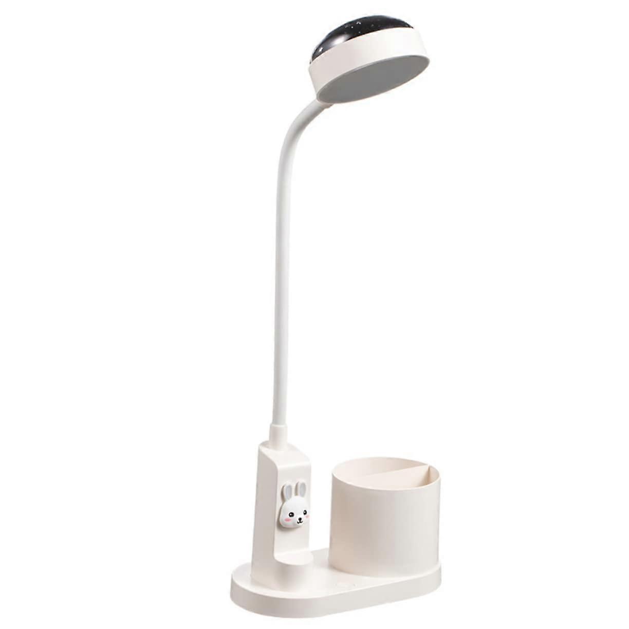 Bedroom Table Lamp LED Star Projector Night Light Multifunctional Pen Holder Desktop Light