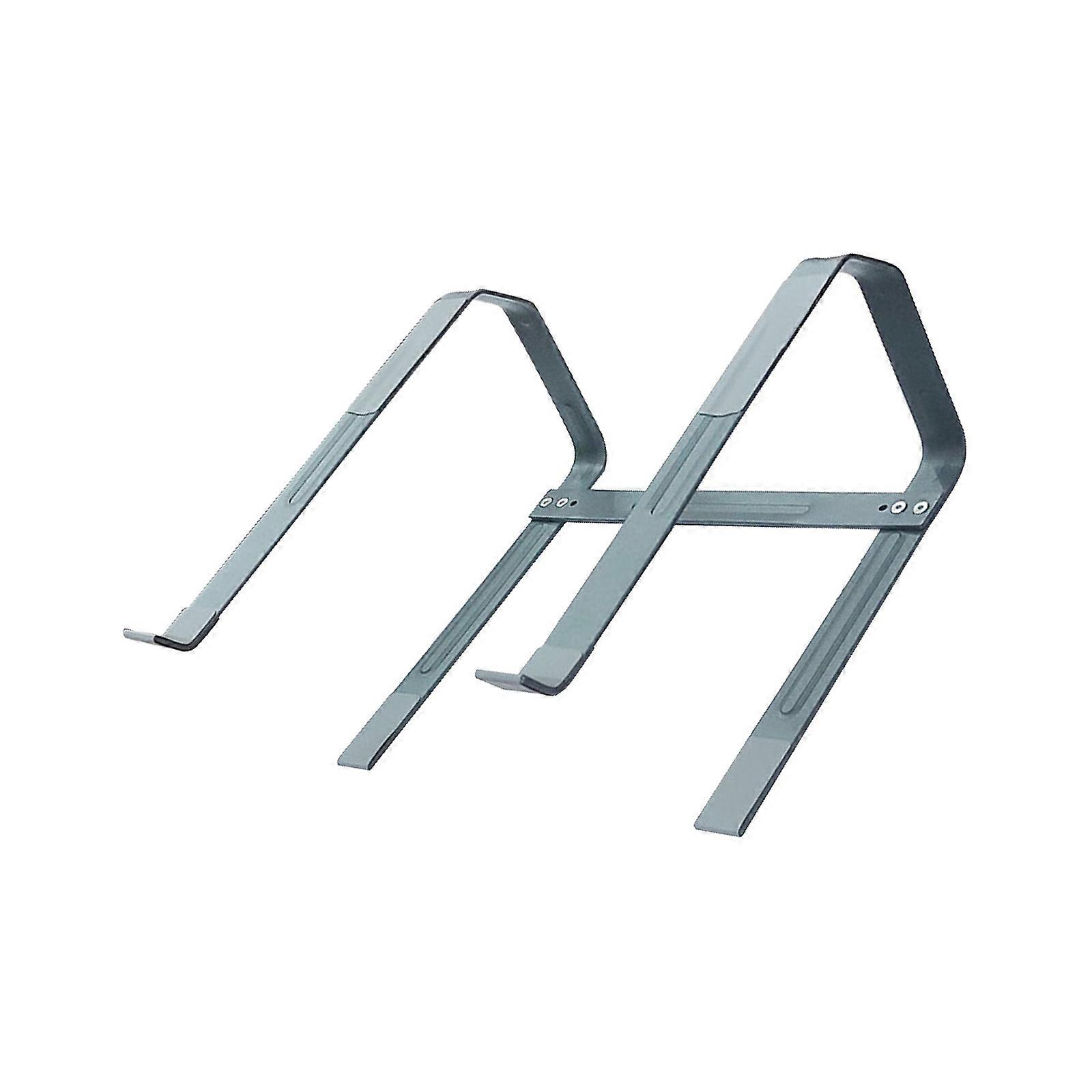 Laptop Holder Stand Metal Adjustable Desktop Laptop Risers For Typing Ventilated Notebook Stand Computer Bracket For Work  Silver