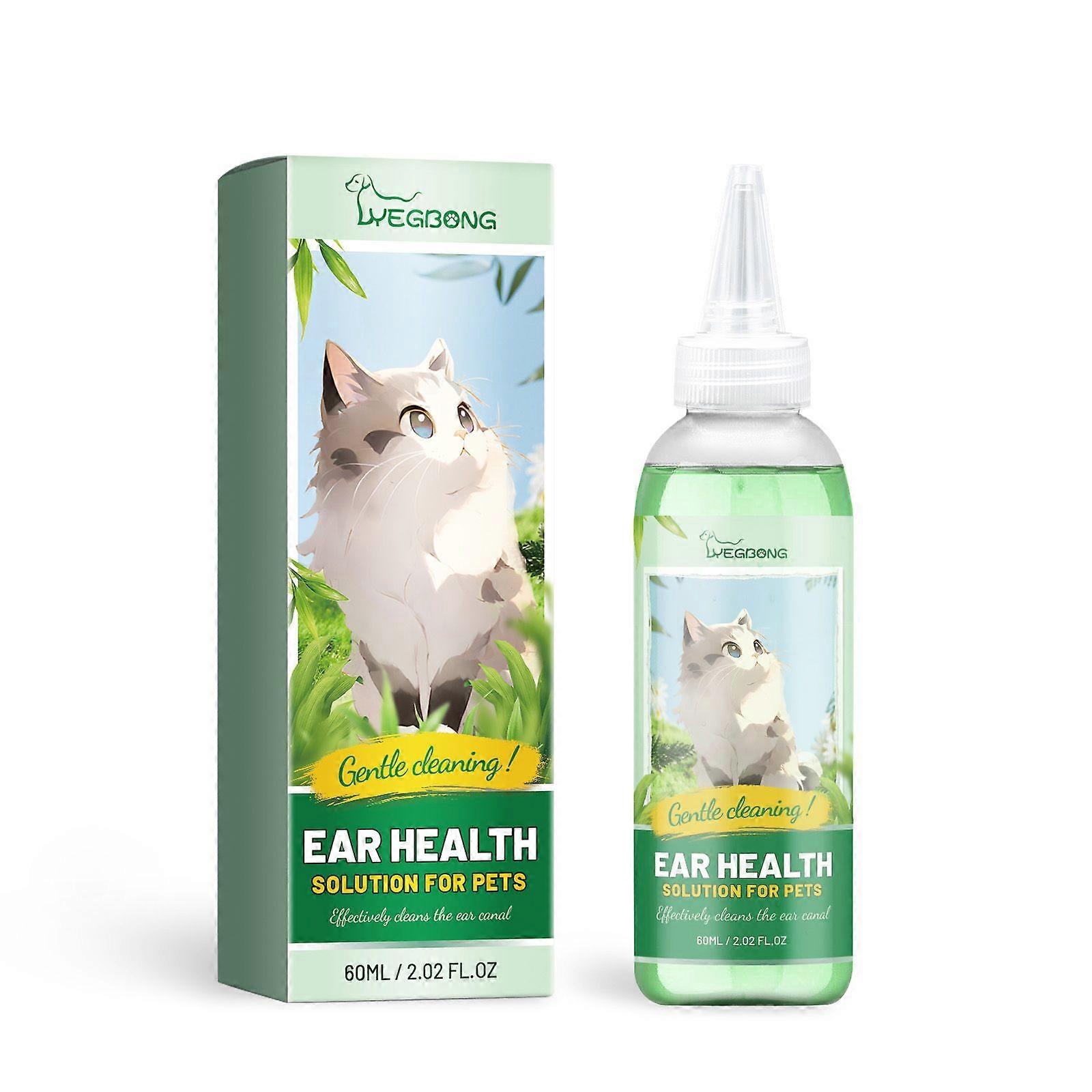 Pet Ear Cleaning Solution Contains Deionized Water, Peppermint Extract, And Honeysuckle Extract
