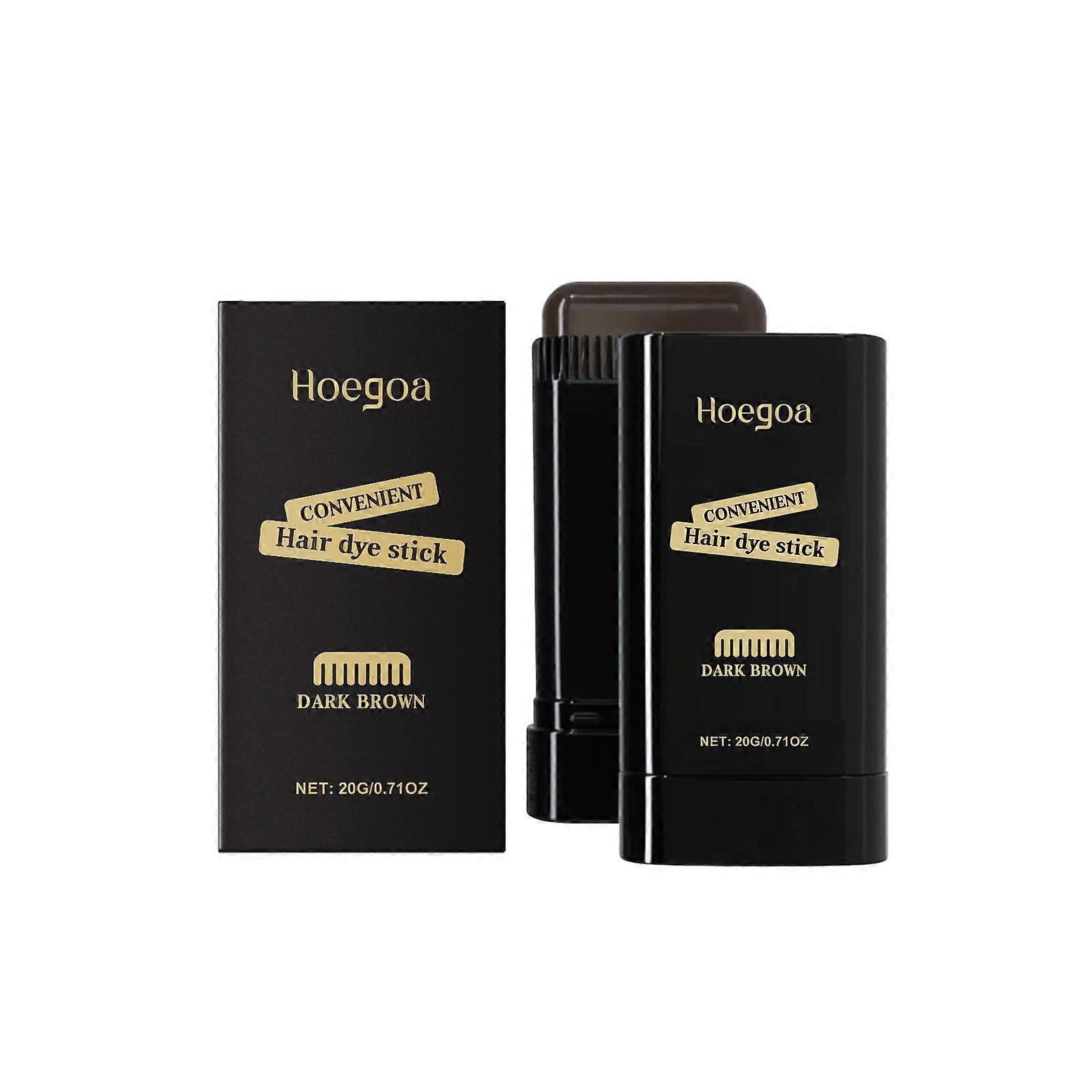 Hoegoa Black-Brown Hair Cream Stick Naturally Covers Up Daily Color Supplements With A Gentle Formula For Convenient Use