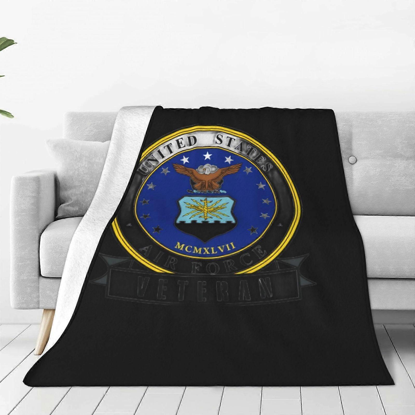 Super Soft USAF Seal Fleece Blanket - Lightweight, Cozy Throw for Couch, Sofa, Bed