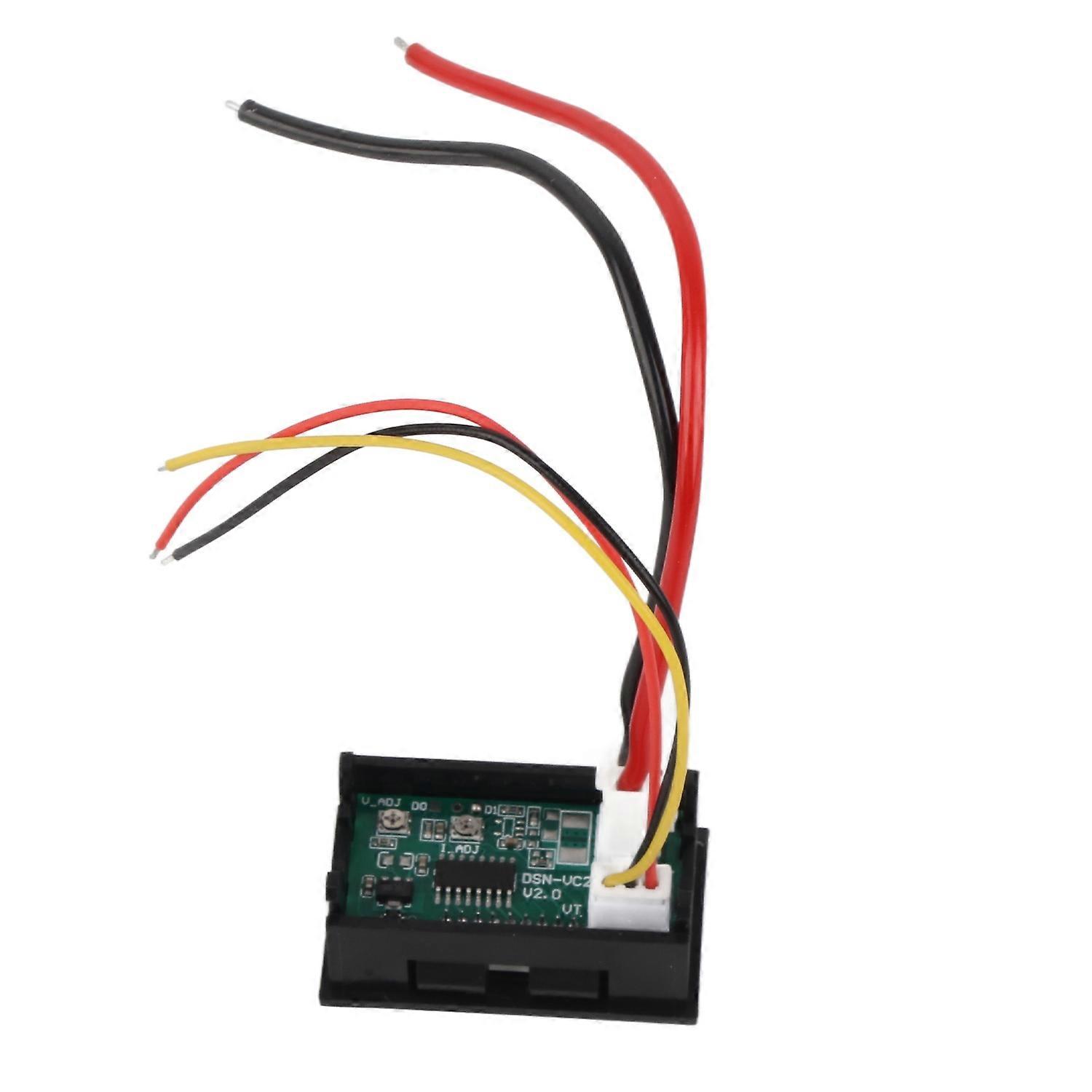 Digital Current Voltmeter LED Red and Blue Dual Display Digital Voltmeter Ammeter DC0 to 100V 50A