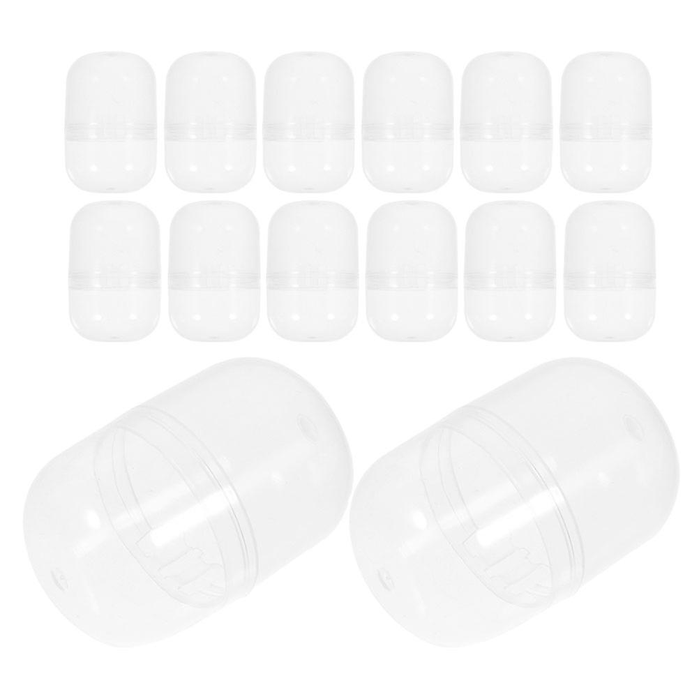 Transparent Vending Machine Capsules for Toy Balls 100Pcs Plastic Containers