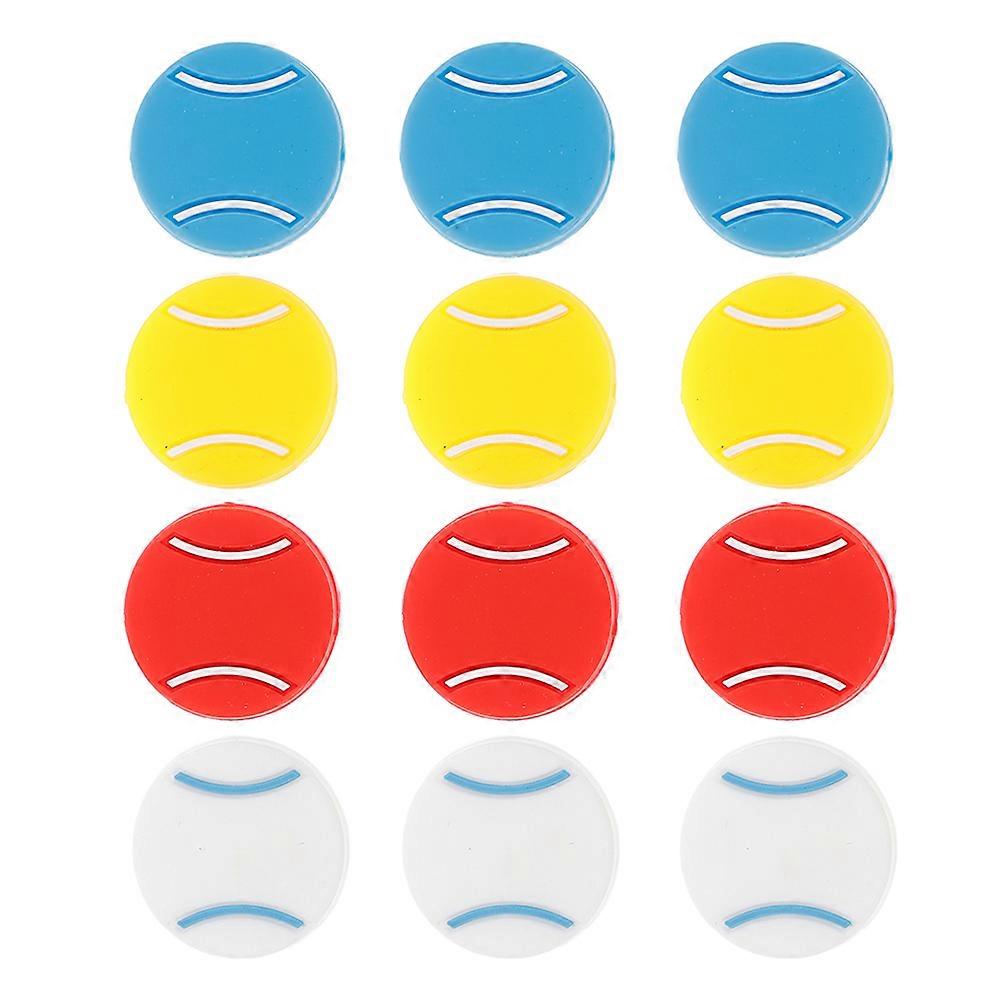 Tennis Racket String Dampeners for Shock Absorption 12Pcs Silicone Dampeners