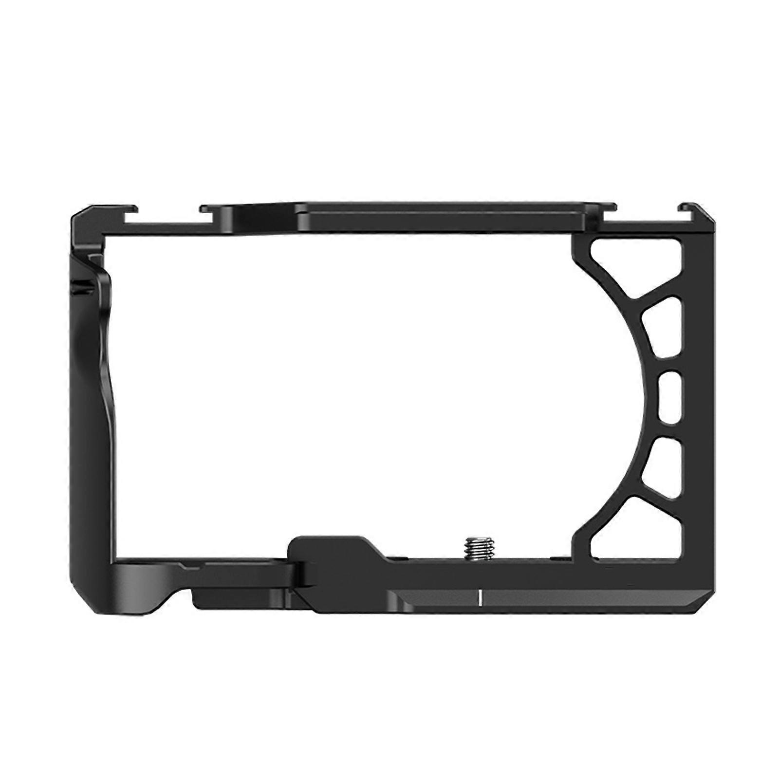 Stable Aluminum Alloy Video Cage For A6400 A6500 Compact Build With Cold Shoe Mounts And Scratch Security Multicolor