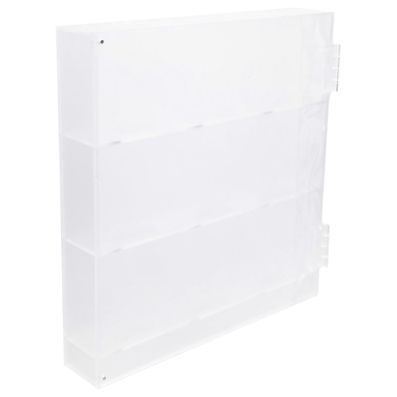 Strong Ice Hockey Wall Case Clear See Through Covering Easy Installation for Memorabilias Preservation Multicolor