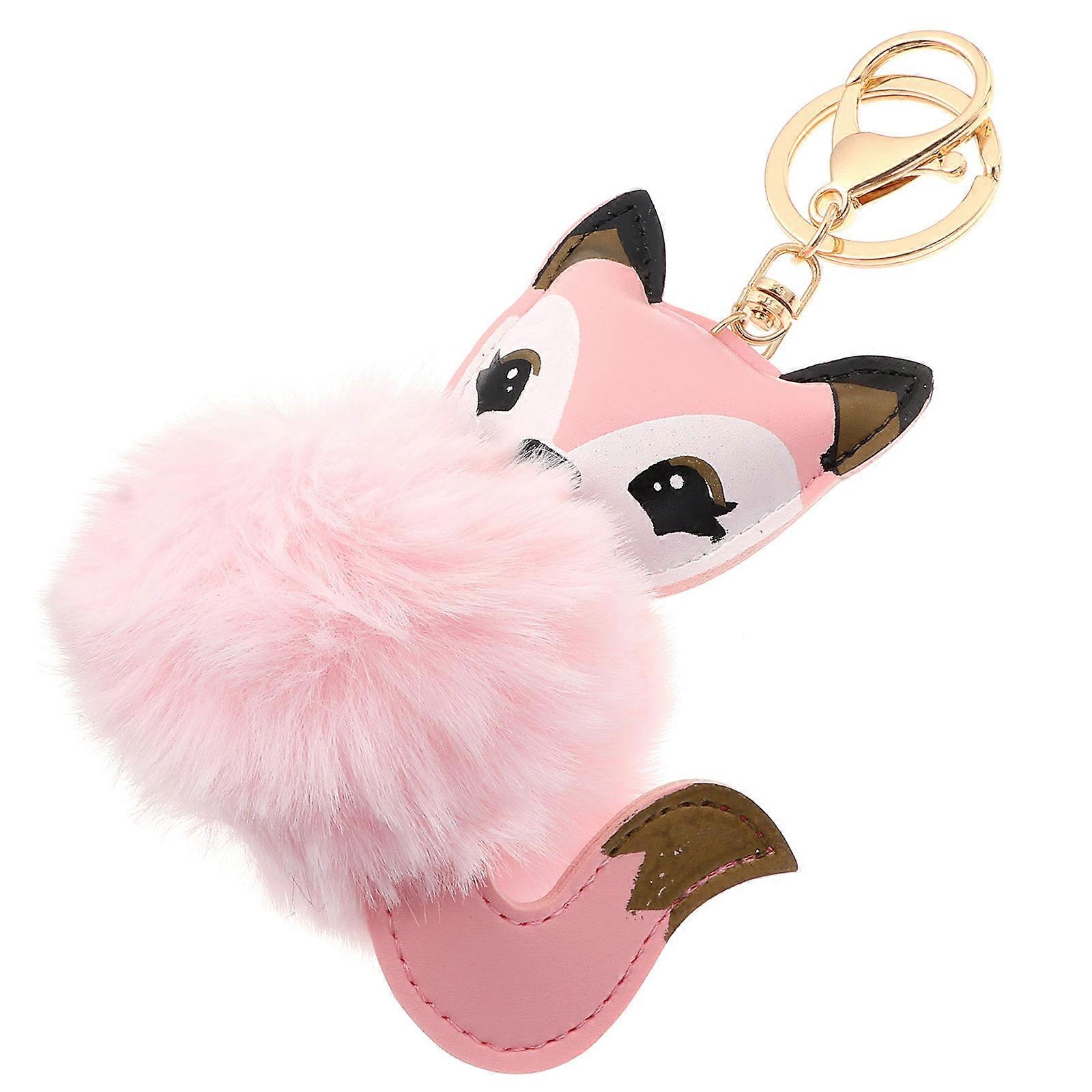 Plush Key Chain Ornament for Keys 1Pcs Fox Hanging Pendant Decoration
