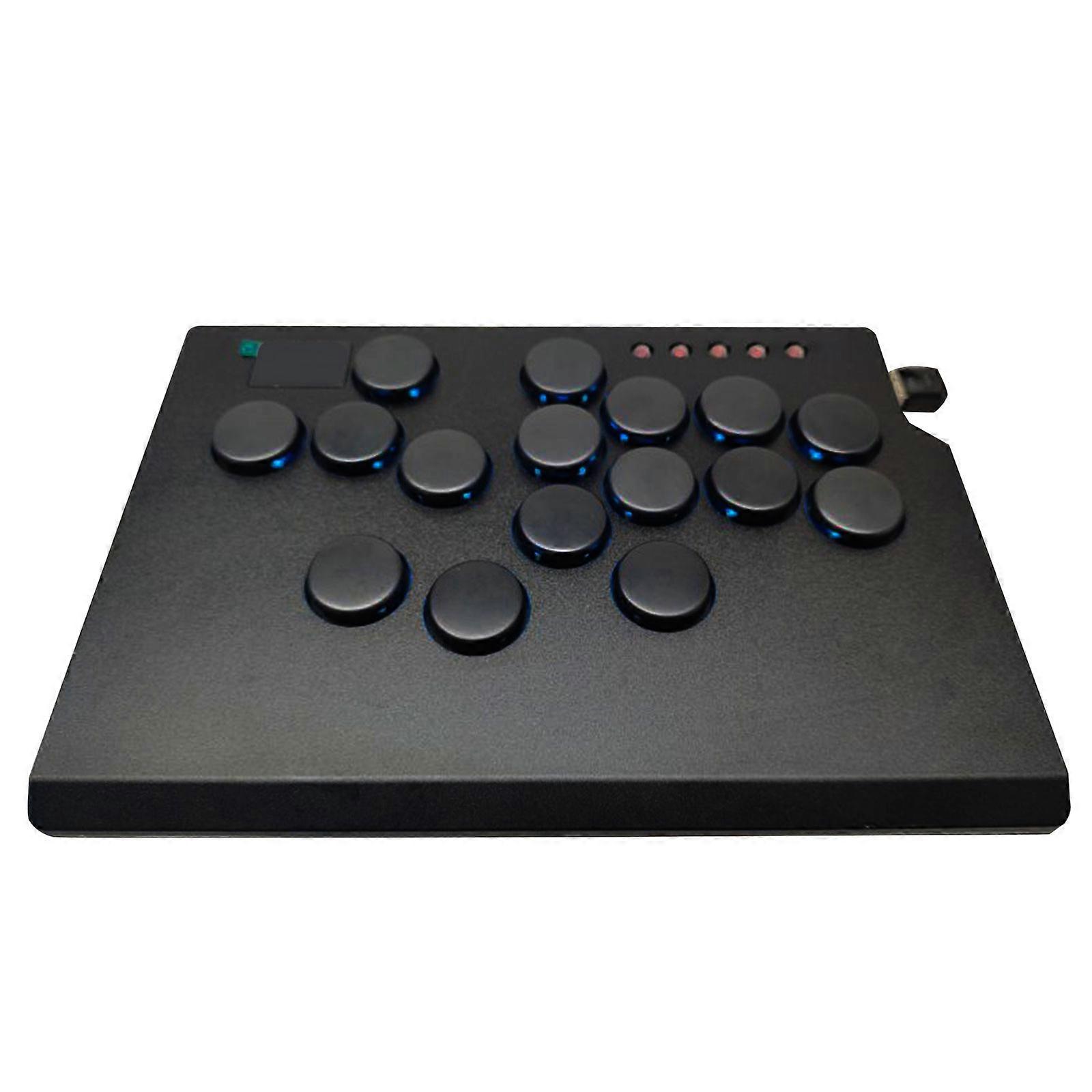 PC için Arcade Stick yerine kullanılan, çok renkli ışıklı, kolsuz oyun kumandası/oyun aksesuarı.