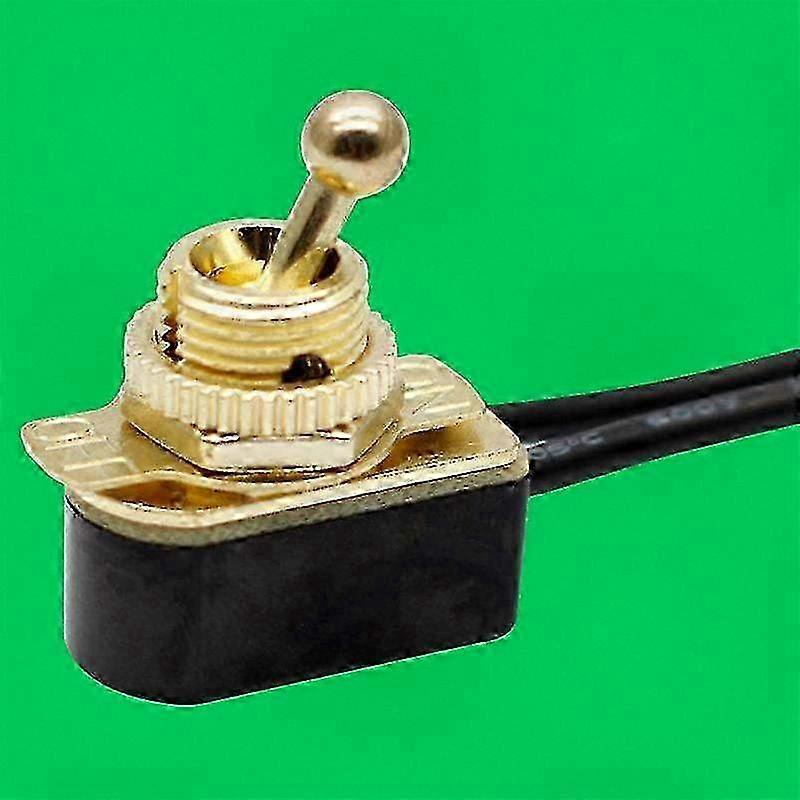 AC 250V 6A On/Off Prewired Standard Toggle Switch With Wire Cable Suitable for Various Applications SPST