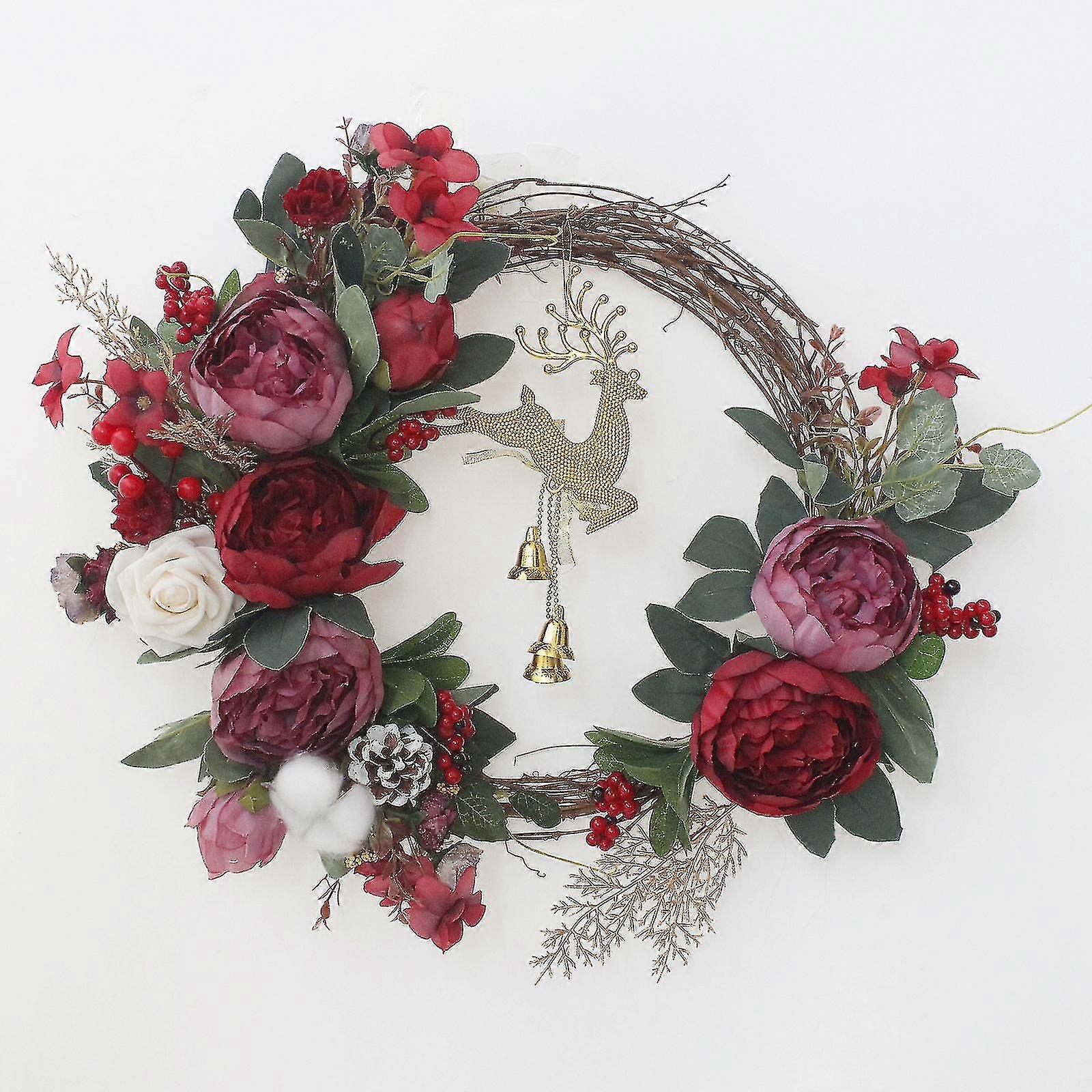 זר משי ליל כל הקדושים 45 ס"מ לתליית דלת חלון