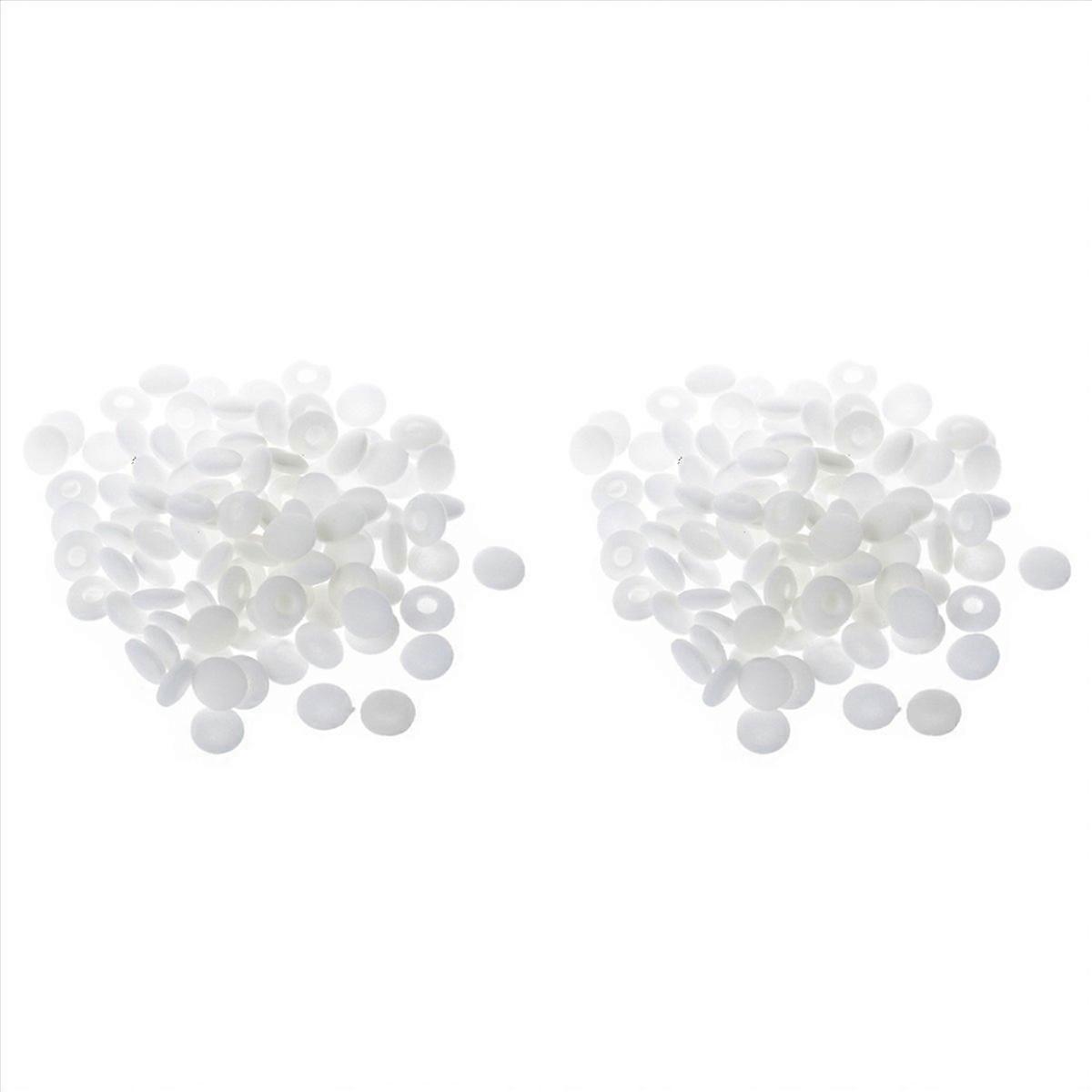 200 Pcs White Soft Sponge Earphone Headphone Ear Pad Cover Replacement