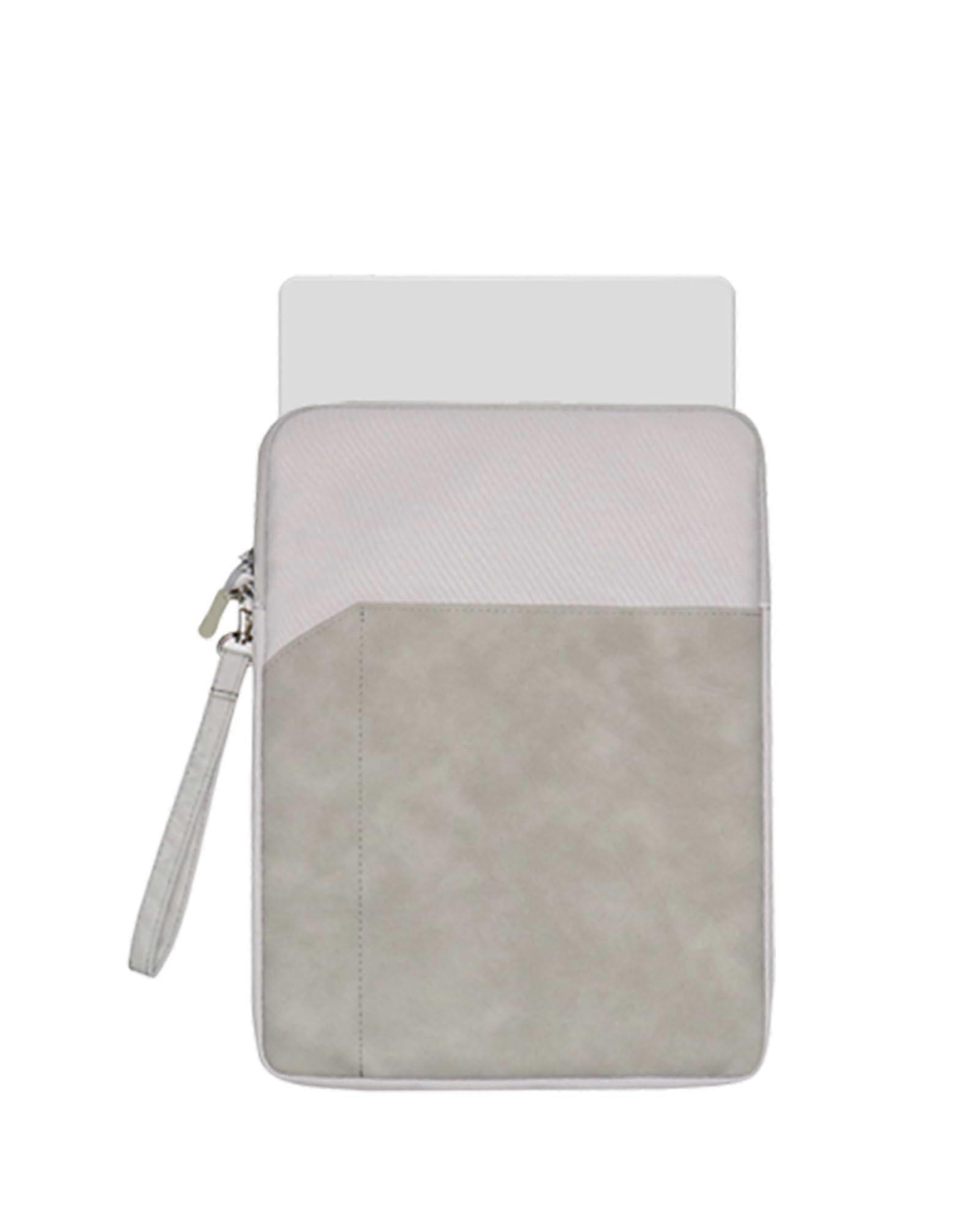 Tablet Sleeve Case for 7.8' eReader, 360° WaterResistant Protective Bag, Light Grey
