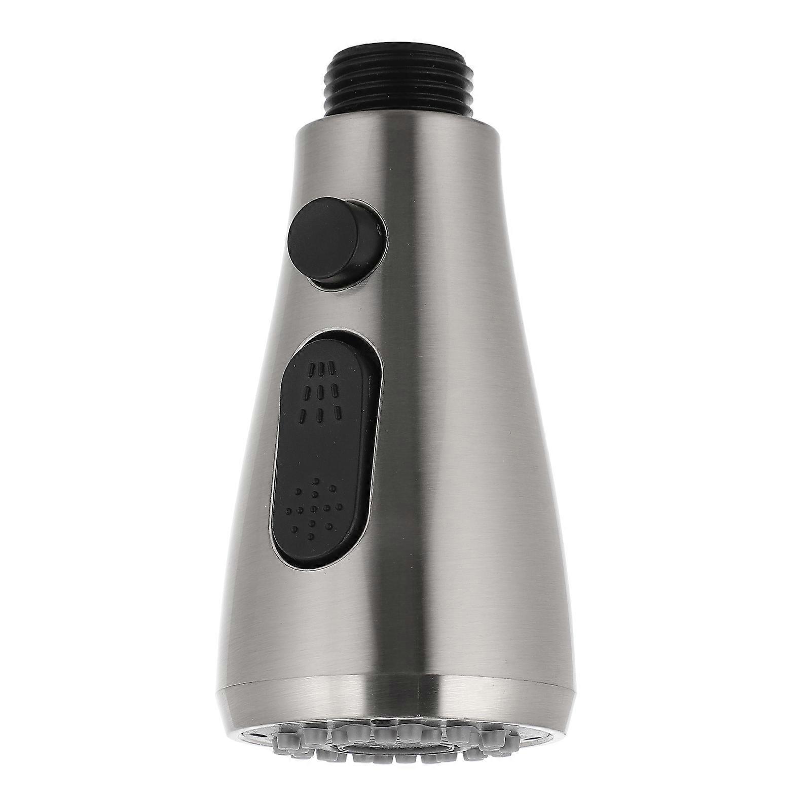 Sink Faucet Head Sprayer Three-Mode Water Flow Easy Installation Black 1Set