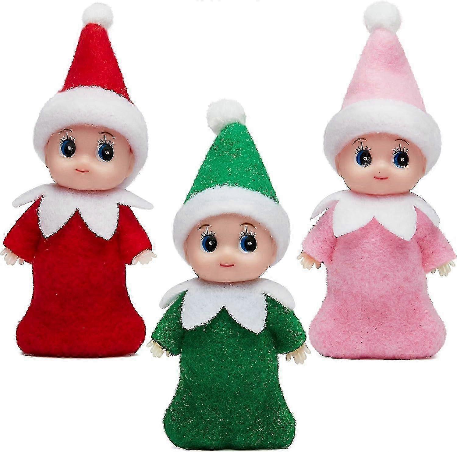 Plush Elf Figures for Christmas Tree Ornaments
