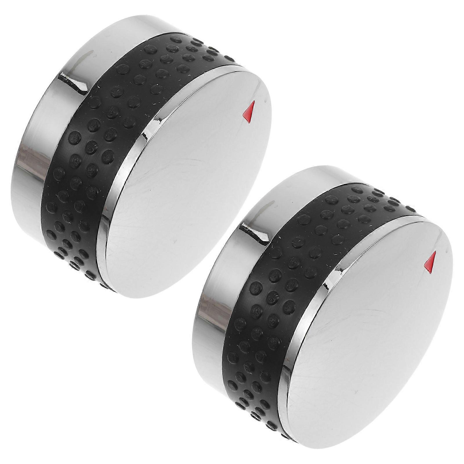 Gas Stove Knobs Control Knob Plastic With Nonslip Grip For Ovens Round Shape 58mm Diameter 2Pcs