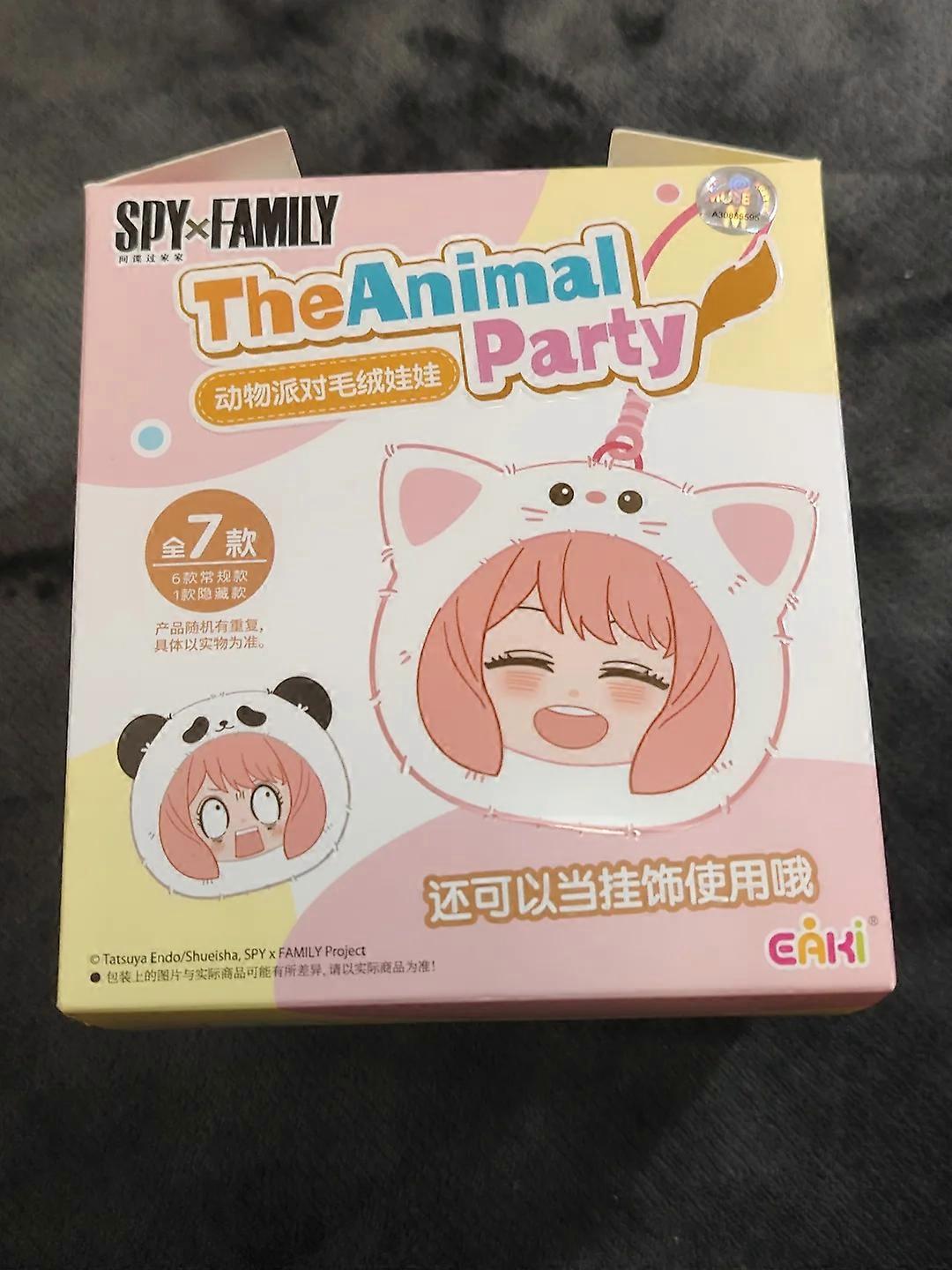 Spy x Family Anya: figurine en peluche en vinyle, bo?te aveugle Surprise, s��rie de f��te animale, porte-cl��s Adorable poup��e, cadeau de colle