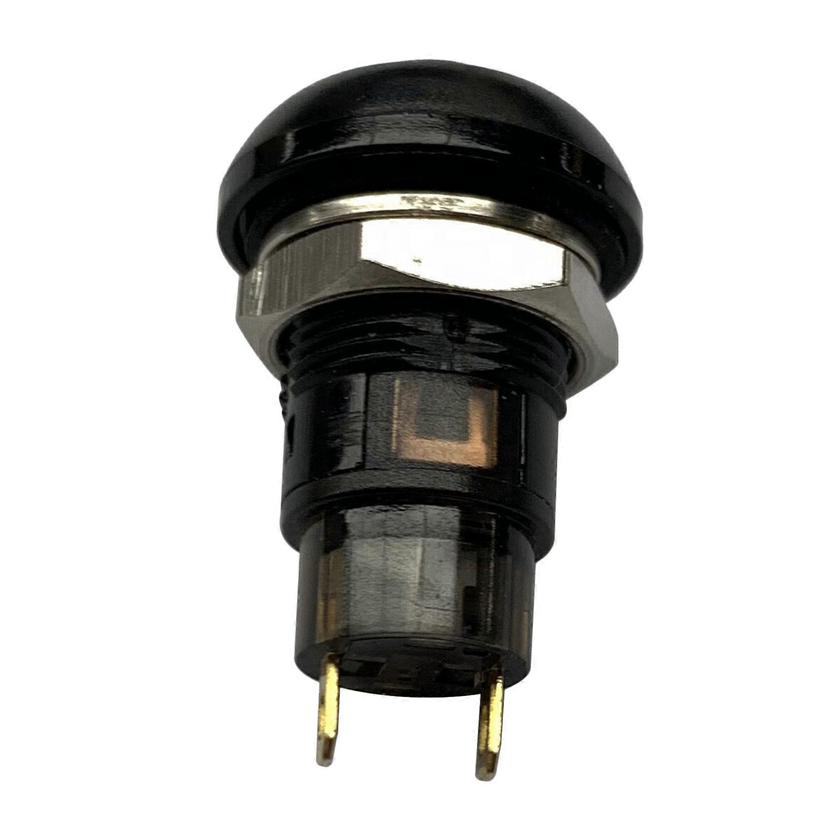 3X On-Off Latching Waterproof 12mm Push Button Switch SPST 2A IP67, Black